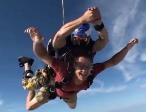 Oliver sky diving