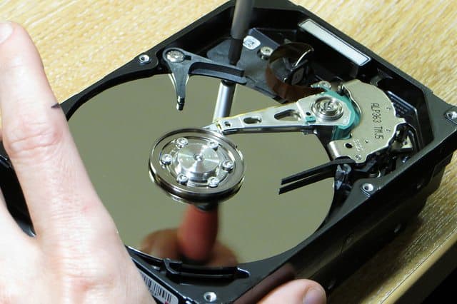 inside of hard drive