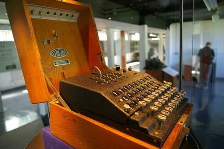 An enigma machine from WWII