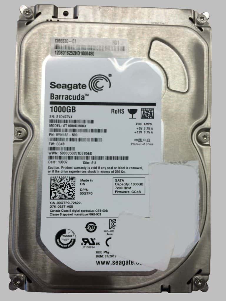 Seagate Barracuda 1TB hard drive