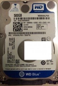 Western Digital Blue laptop hard drive