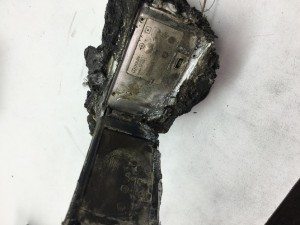 burned camera