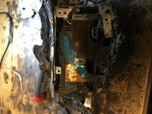 burned camera