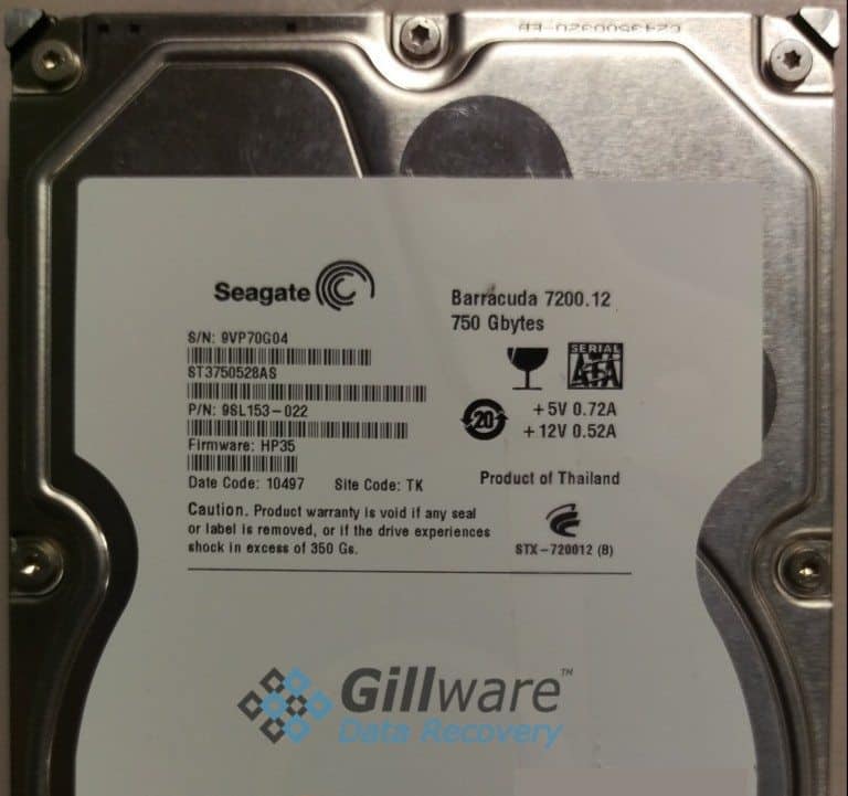 Seagate Barracuda 750GB hard drive