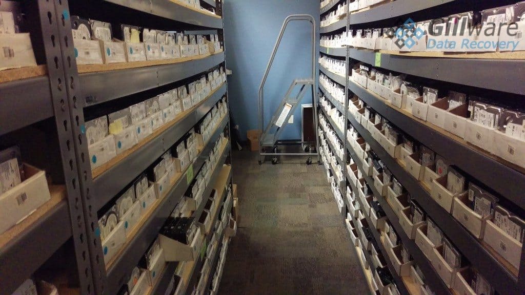 A peek into Gillware's donor hard drive library, where the correct part is never too far away