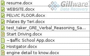 Unrecognized file headers are identified with question marks.