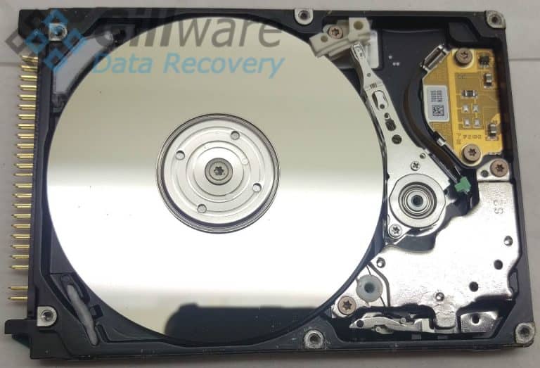 Picture of inside of hard drive