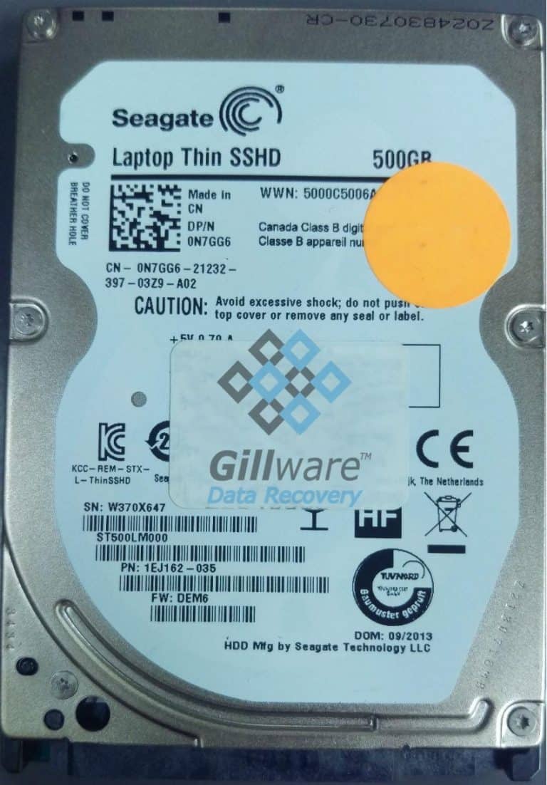 Seagate HDD recovery