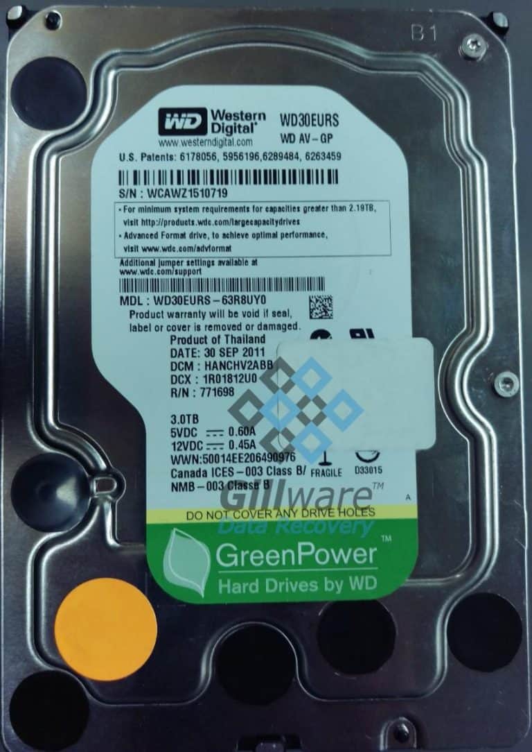 NAS recovery: hard drive prompts for reformat