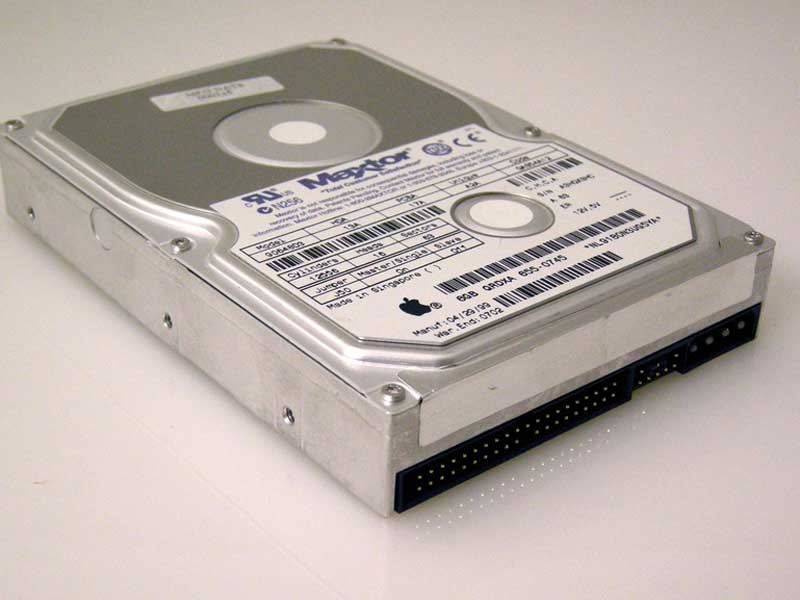 standard IDE interface hard drive