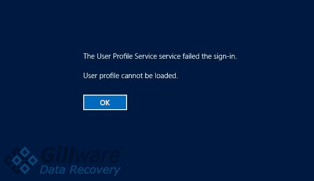 Corrupt user profile error Windows 10