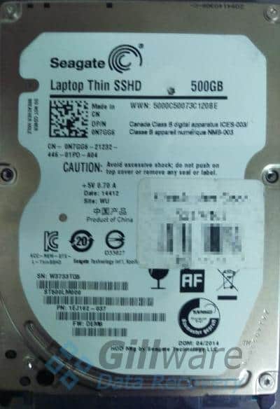 This Seagate hard drive was beeping when it came to our data recovery lab.