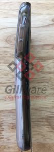 A side view of the bent iPhone