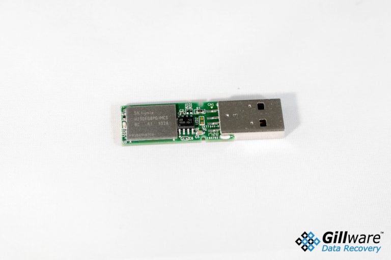 Here's a thumb drive with a memory storage chip more commonly seen in an iPhone.