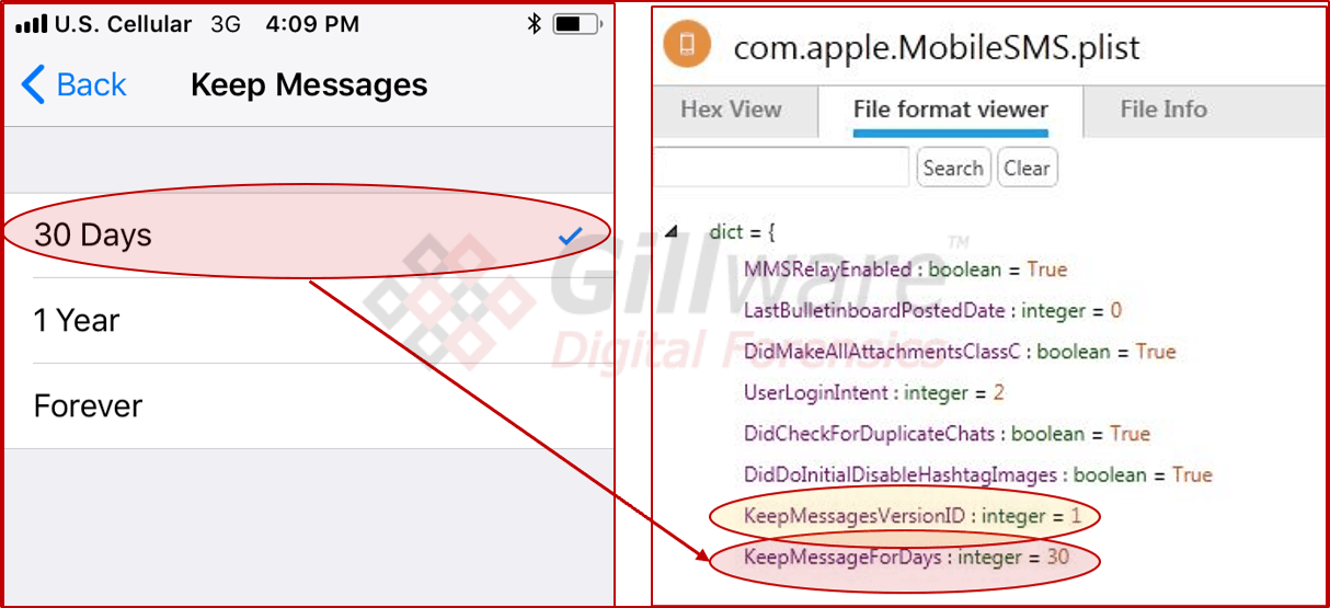 Observing the changes in MobileSMS.plist