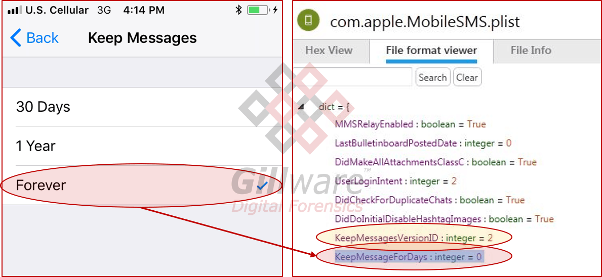 Observations of the way MobileSMS.plist changes as I alter its conditions continue