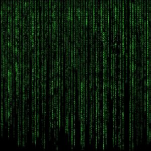 Horizontal_DataStrings Data illustration with green text on black background representing ransomware incident response