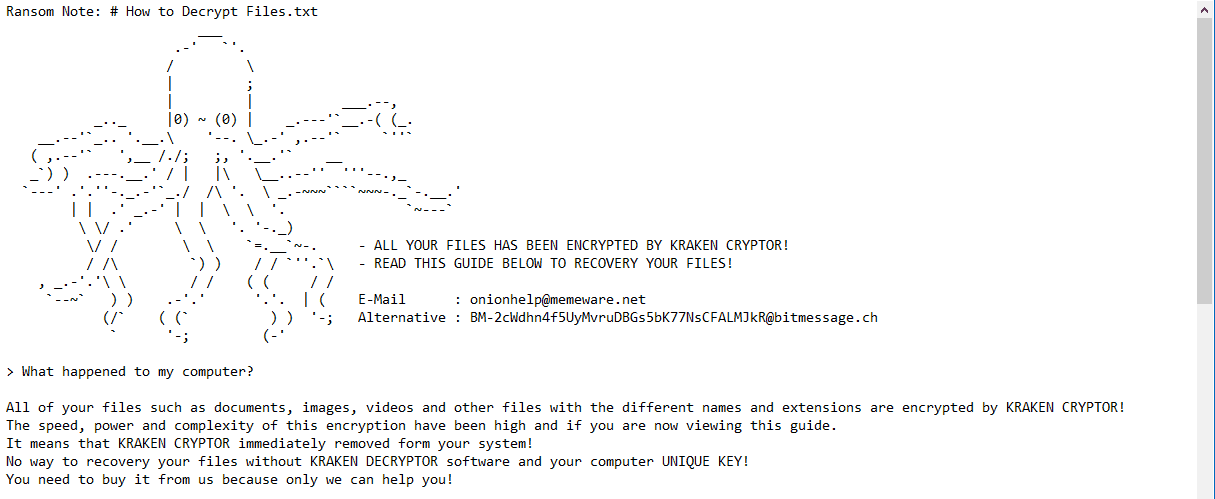 Kraken crypto ransomware xmr bitcoin calculator