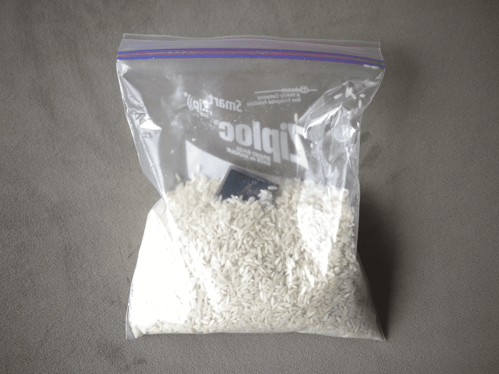 Phone in a Bag of Rice