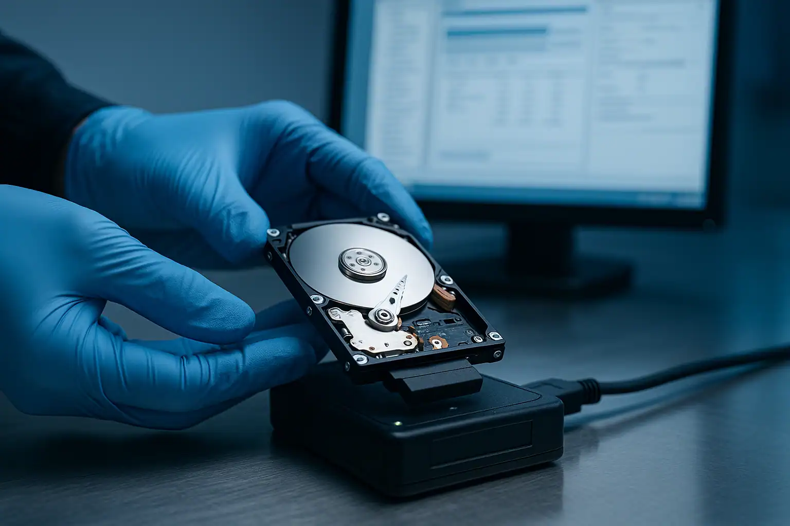 Hard drive showing disk not initialized error during data recovery process